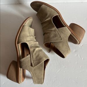 EuroSoft Taupe Carlen peep toe sling back sandal